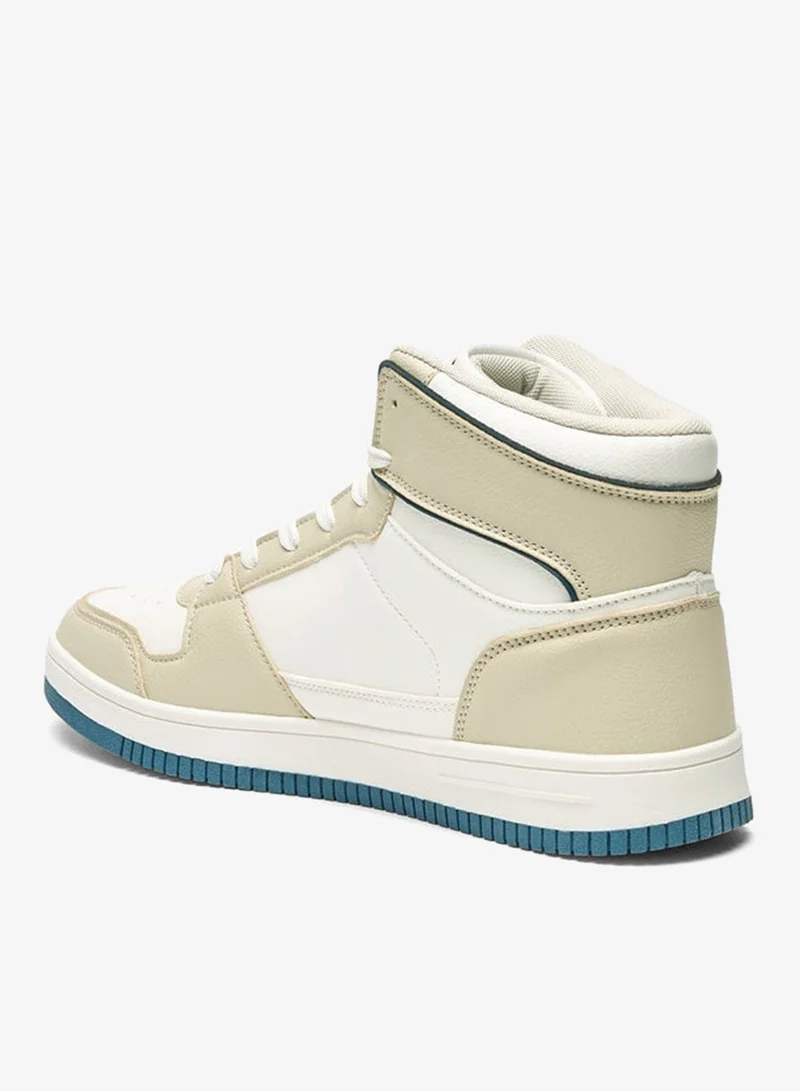 Kappa Men's High Top Sports Shoes with Lace-Up Closure