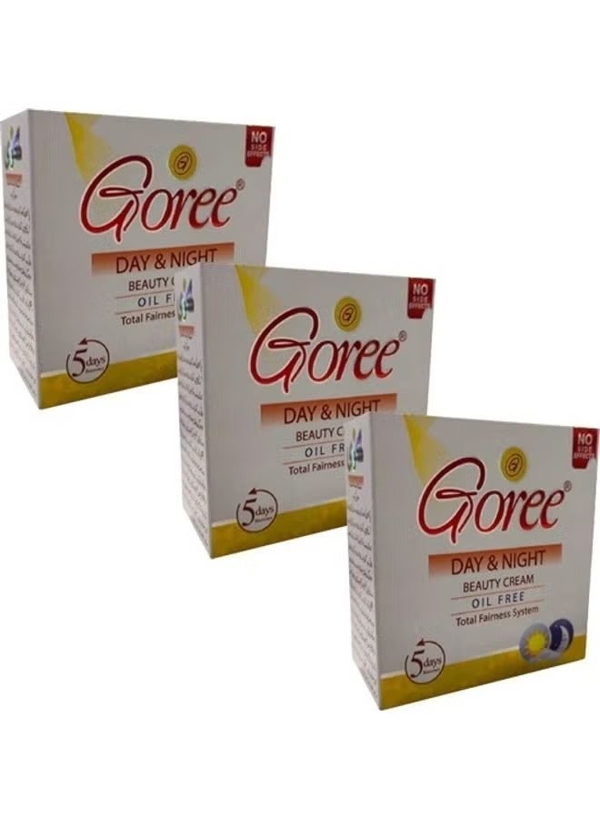 Goree Oil Free Day and Night Facial Cream  3 Pack 30g Each