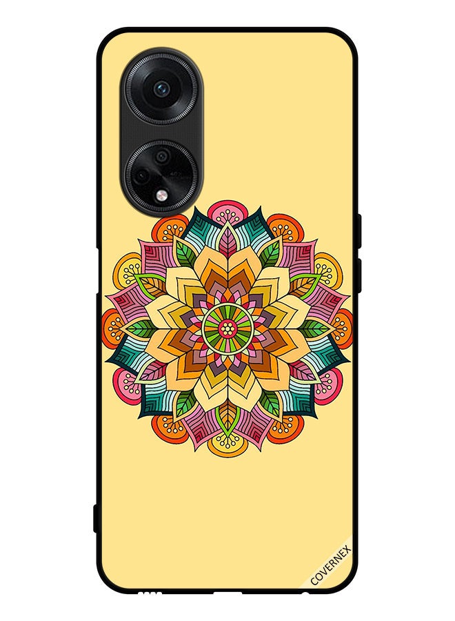 Covernex Protective Case Cover For Oppo A98 5G Round Mandala Pattern - Image 1