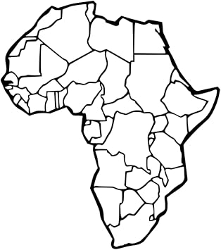 Africa Map Temporary Tattoo African continent