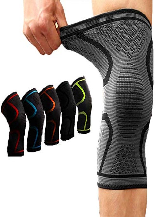 serveuttam Leosportz (1 pair) Knee Sleeve, Compression Fit Support -for Joint Pain and Arthritis Relief, Improved Circulation Compression - Wear Anywhere - Image 5