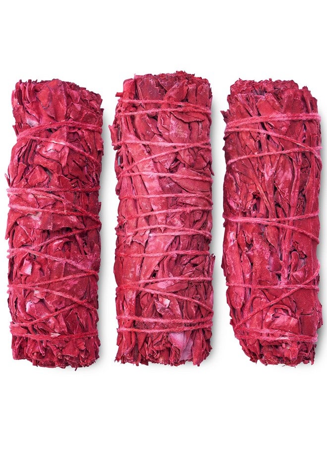 JL Local - Dragon'S Blood Sage Smudge Sticks For Cleansing House, Meditation, Yoga, Negative Energy Cleanse | 4 Inch Dragon Blood Sage Bundles (25) - Image 1
