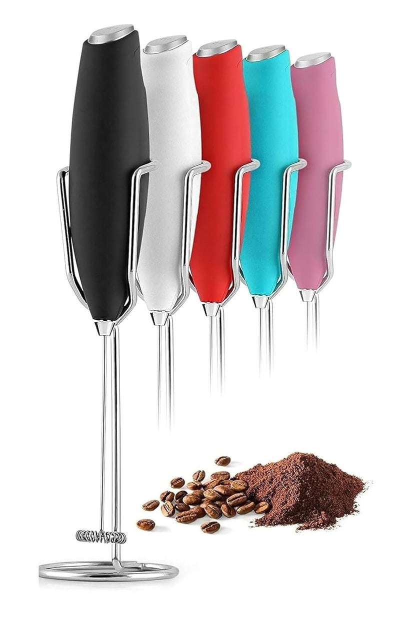 RYUHDA RYUHDA Handheld Coffee Frother Electric Milk Frother for Lattes Shakes Mini Foamer for Cappuccino Frappe Matcha Egg Beater Hand Blender Frother for Milk Coffee Plastic MulticolorM02  - Image 1