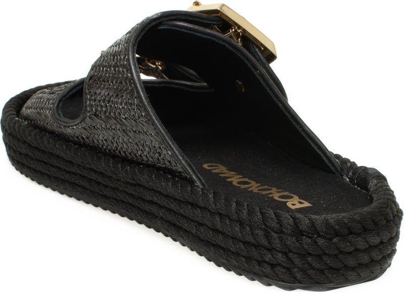 BOHONOMAD Sydney-Z Straw Black Women's Slippers - Image 4