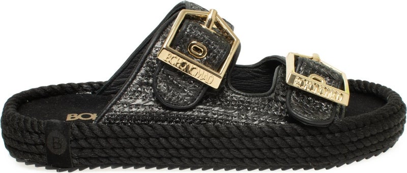 BOHONOMAD Sydney-Z Straw Black Women's Slippers - Image 2