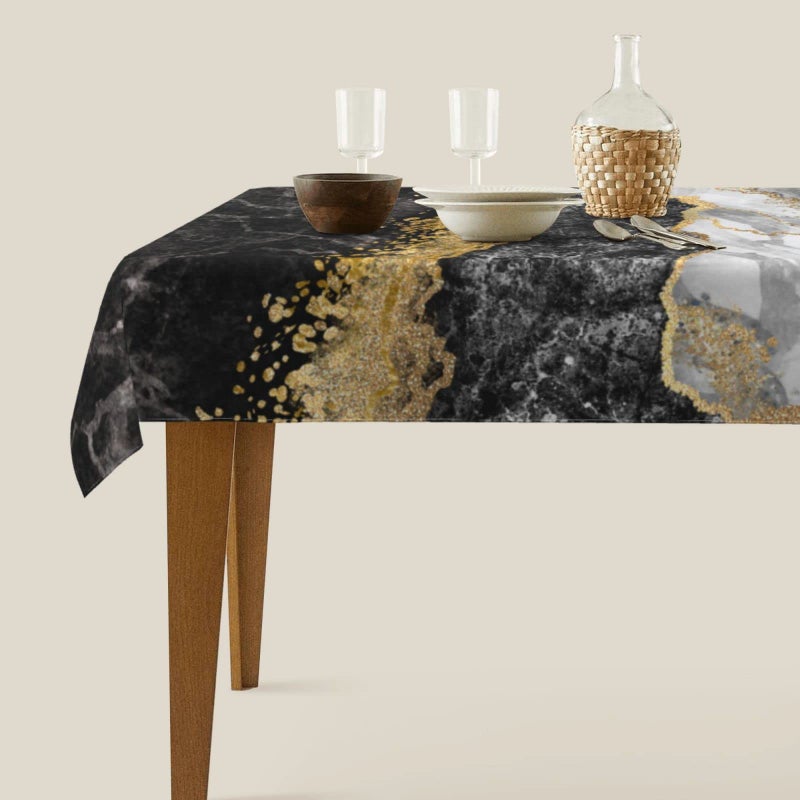 Worltoldb Marble Print Tablecloths Polyester Table Cloth for Kitchen Dinning Table Modern Washable Table Cover for Parties Wedding Picnic - Image 2