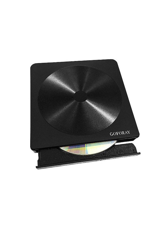 Generic - USB 3.0 Type-C External DVD Recorder CD-RW DVD-RW CD DVD ROM Player Drive Writer Rewriter Portable ODD HDD Burner Drive for Windows/ Mac OS - Image 1