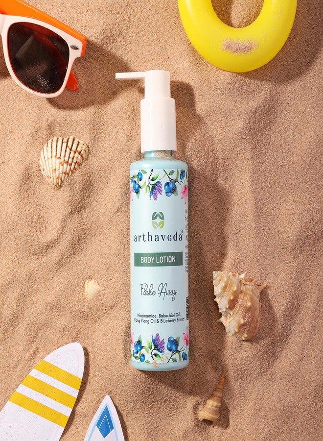 Arthaveda Body Lotion (Flake Away) - With Niacinamide, Bakuchiol oil, Ylang ylang Oil and Blueberry Extract | Quick Absorbing & Non Greasy | Suitable for All Skin Types | 200 ml - Image 5