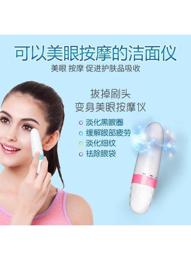 قلم تدليك عالي التردد. جهاز مساج للوجه بتقنية الاهتزازات والمغناطيس لتنشيط البشرة وتقليل التجاعيد والهالات وتحسين الدورة الدموية - Image 2