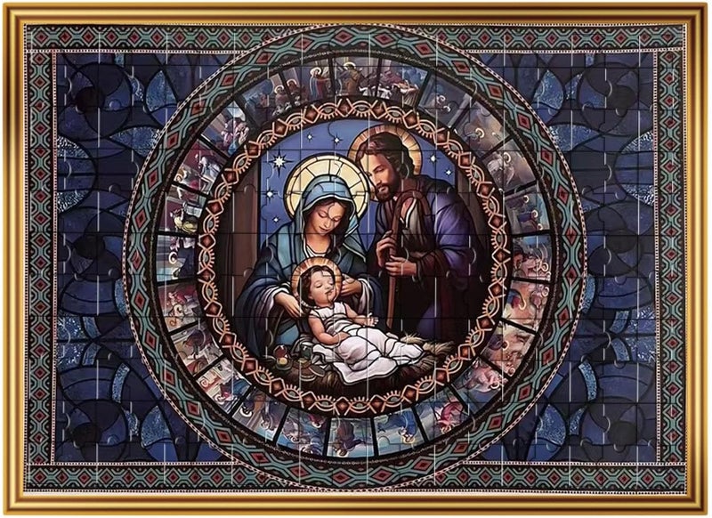klarako Advent Calendar Puzzle 2023, Jigsaw Puzzle Advent Calendar 2023-1008 Pieces Jigsaw Puzzle for Adult Kids,24 Days Countdown Calendar,The Birth of Jesus,Family Game Puzzle - Image 5