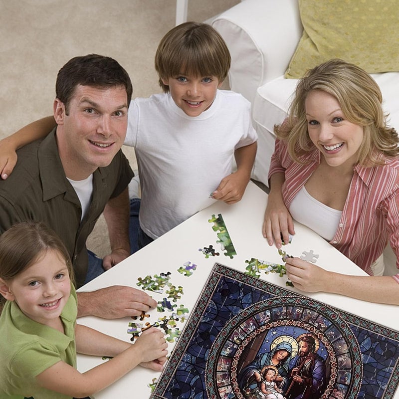 klarako Advent Calendar Puzzle 2023, Jigsaw Puzzle Advent Calendar 2023-1008 Pieces Jigsaw Puzzle for Adult Kids,24 Days Countdown Calendar,The Birth of Jesus,Family Game Puzzle - Image 4