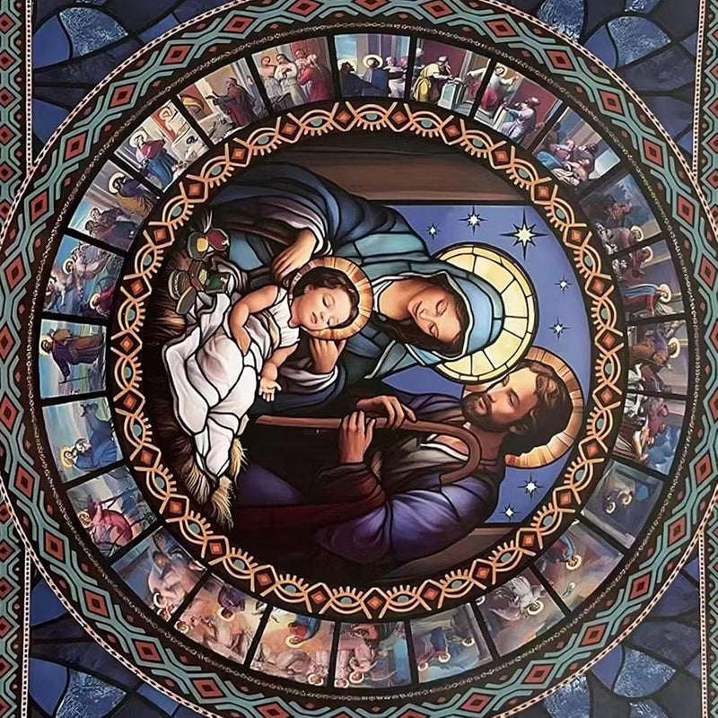 klarako Advent Calendar Puzzle 2023, Jigsaw Puzzle Advent Calendar 2023-1008 Pieces Jigsaw Puzzle for Adult Kids,24 Days Countdown Calendar,The Birth of Jesus,Family Game Puzzle - Image 1