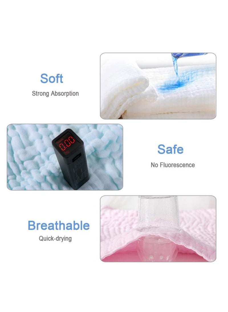 Generic 10 Organic Bamboo Washcloths for Babies and Adults Soft, Thick, Absorbent, Hypoallergenic Face and Body Towels Perfect for Newborn Gifts and Household Use  - Image 3