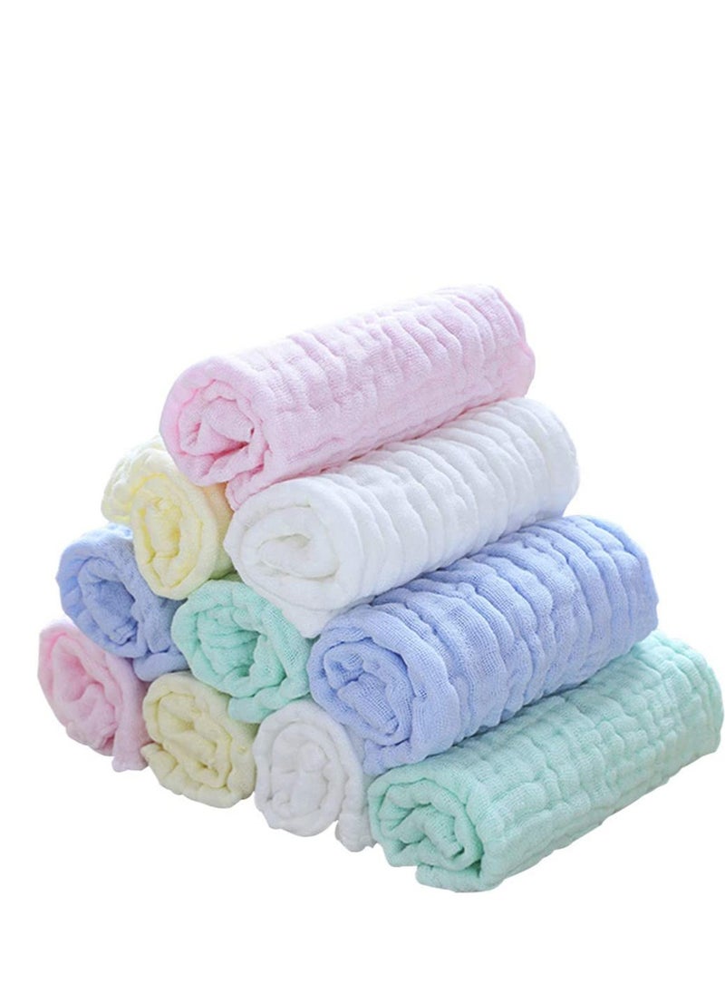 Generic 10 Organic Bamboo Washcloths for Babies and Adults Soft, Thick, Absorbent, Hypoallergenic Face and Body Towels Perfect for Newborn Gifts and Household Use  - Image 1