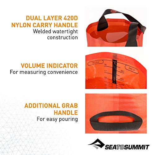 Sea to Summit Folding Bucket, Collapsible Camp Kitchen Bucket, 20 Liter - Image 3