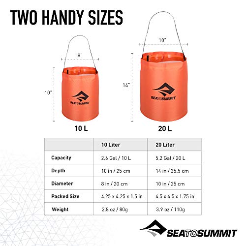 Sea to Summit Folding Bucket, Collapsible Camp Kitchen Bucket, 20 Liter - Image 4