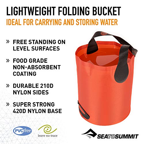 Sea to Summit Folding Bucket, Collapsible Camp Kitchen Bucket, 20 Liter - Image 2