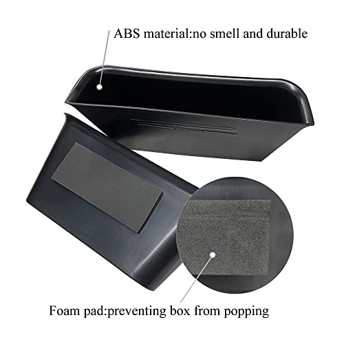 Vesul 4pcs Door Organizer Storage Tray Compatible with Mercedes-Benz ML-Class GL-Class 2012-2019 / GLE-Class GLS-Class 2017-2019 Grab Handle Tray Armrest Storage Box Phone Container ABS Tray Insert - Image 3