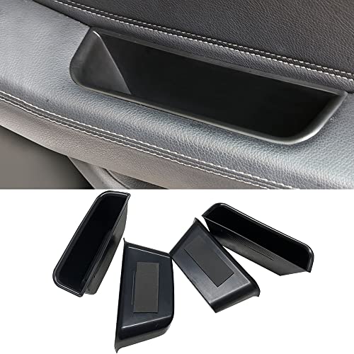 Vesul 4pcs Door Organizer Storage Tray Compatible with Mercedes-Benz ML-Class GL-Class 2012-2019 / GLE-Class GLS-Class 2017-2019 Grab Handle Tray Armrest Storage Box Phone Container ABS Tray Insert - Image 1