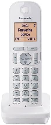 Panasonic 2 Handset Cordless Phone with Digital Answering System and Caller ID Expandable Up to 6 Handsets White  Two Handsets with Call Block DECT 60 Model KXTG7122SK - Image 3
