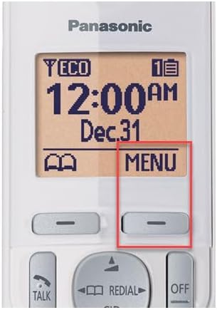 Panasonic 2 Handset Cordless Phone with Digital Answering System and Caller ID Expandable Up to 6 Handsets White  Two Handsets with Call Block DECT 60 Model KXTG7122SK - Image 4