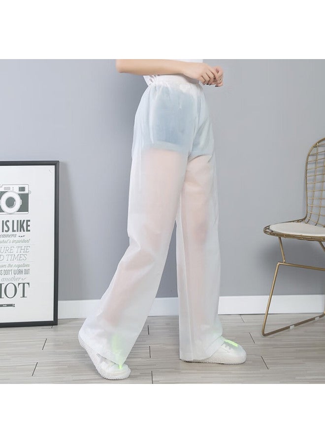 BWNK Bowonic Rain Pants For Adults, Half-body, Non-disposable, Thickened, Wear-resistant, Outdoor Cycling, Hiking, Waterproof Trousers, Transparent, One Size Fits All - Image 1