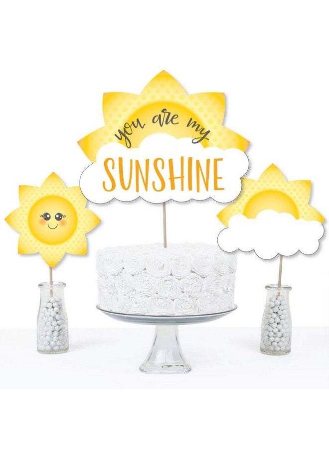 Big Dot of Happiness You Are My Sunshine Baby Shower Or Birthday Party Centerpiece Sticks Table Toppers Set Of 15  - Image 4