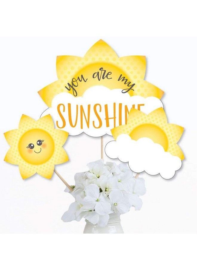 Big Dot of Happiness You Are My Sunshine Baby Shower Or Birthday Party Centerpiece Sticks Table Toppers Set Of 15  - Image 3