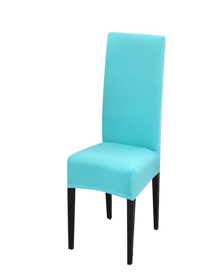 Dimatic 2 Pack Dining Chair Covers, Stretch Spandex Removable Washable Protector Chair Slipcovers for Dining Room Kitchen Hotel (Sky Blue) - Image 2