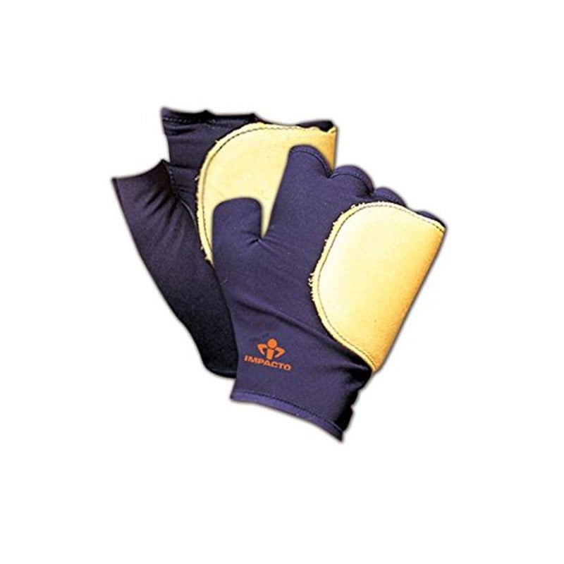 Impacto 503-20 M 50320 Fingerless Palm/Side Impact Gloves, Blue, Medium - Image 1