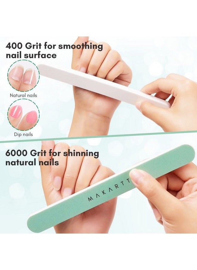 MAKARTT - Nail Buffer Block 10Pcs Nail Buffer And Shine Kit Nail Shine Buffer For Natural Acrylic Nails Buffer Polisher Nails Fingernail Buffer Nail File Nail Smoother Buffer Block 400 And 6000 Grit - Image 1