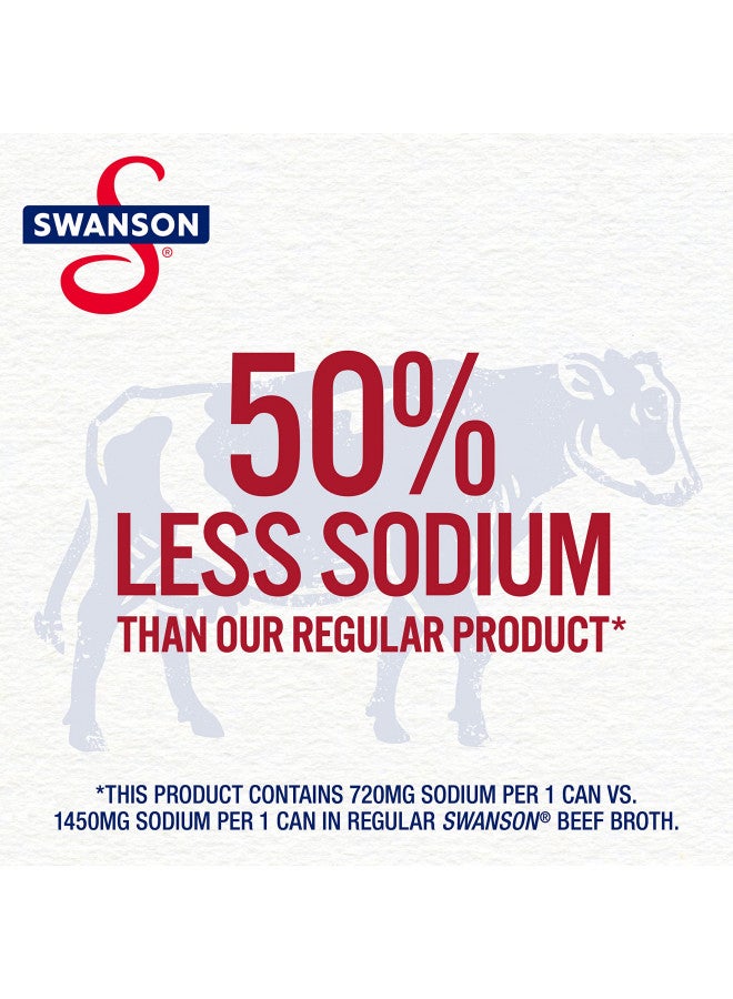 Swanson's 100% Natural, 50% Less Sodium Beef Broth, 14.5 Oz Can - Image 4