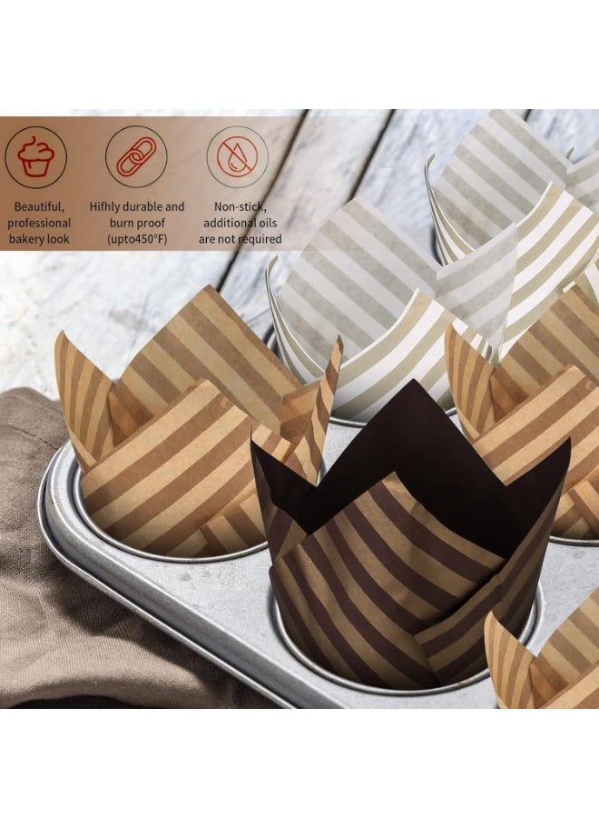 SHAOZHEN 100-Piece Cake Cup Liners Greaseproof paper baking cupcake Muffin liners - Image 3