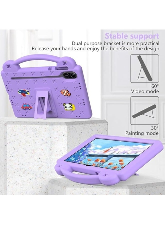 General Case Compatible with Honor Pad X9 11.5 Inch 2023, DIY Accessories for Kids, Shockproof Case with [Pencil Holder] [Shoulder Strap] [Handle Stand]  - Image 4