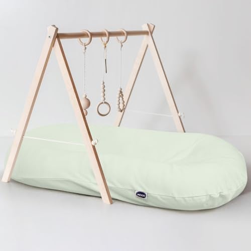 MEXXI Organic Baby Lounger Cover | 100% Organic Cotton Hypoallergenic and Breathable Baby Nest (Pistachio Green, Organic Cotton) - Image 5