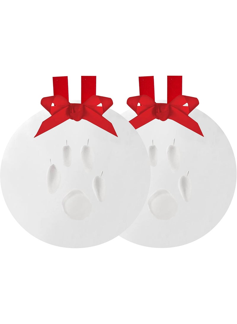 pearhead Pearhead Pawprints 2Pack Christmas Ornament DIY No Mess Pet Paw Print Holiday Keepsake Kit Dog or Cat Stocking Stuffer Gift for Pet Parents Paw Print Ornament for The Holidays  - Image 1