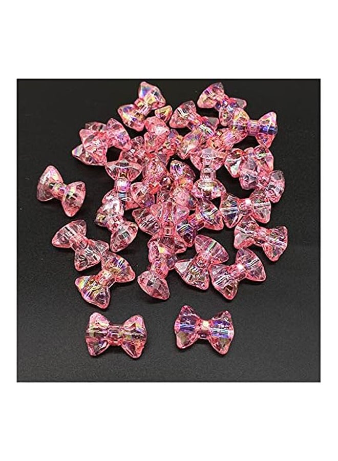 beads 20 Pcs 19mm Bow Tie Shape Beads Acrylic B - Image 2