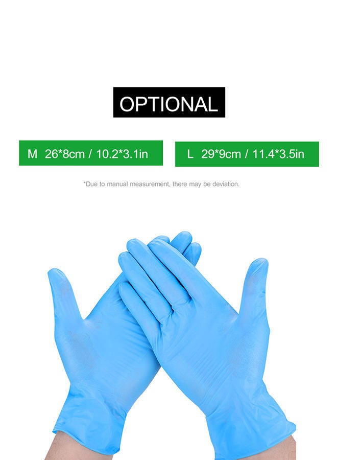 نيبمينينت قفازات طبية واقية خالية من اللاتكس والبودرة للاستخدام مرة واحدة مكونة 100 قطعة . - Image 2