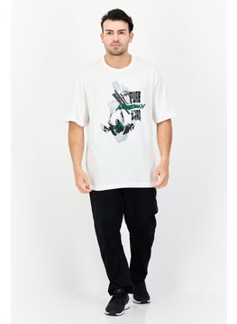 Reebok Men Sportswear Fit Short Sleeves Outdoor T-shirt, White  - Image 4