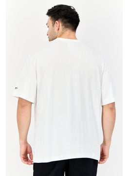 Reebok Men Sportswear Fit Short Sleeves Outdoor T-shirt, White  - Image 2