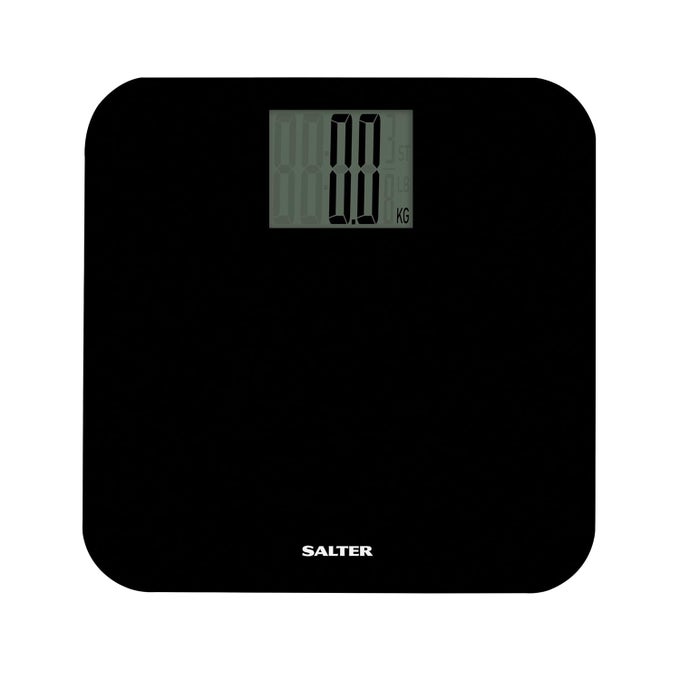 9049 BK3R MAX DIGITAL BATHROOM SCALE WEIGHING SCALES FOR BODY WEIGHT SUPERSIZE LCD DISPLAY 250KG 39ST 6 LB INCLUDES CARPET FEET BATTERY STEP ON INSTANT WEIGHT READINGS COMPACT DESIGN