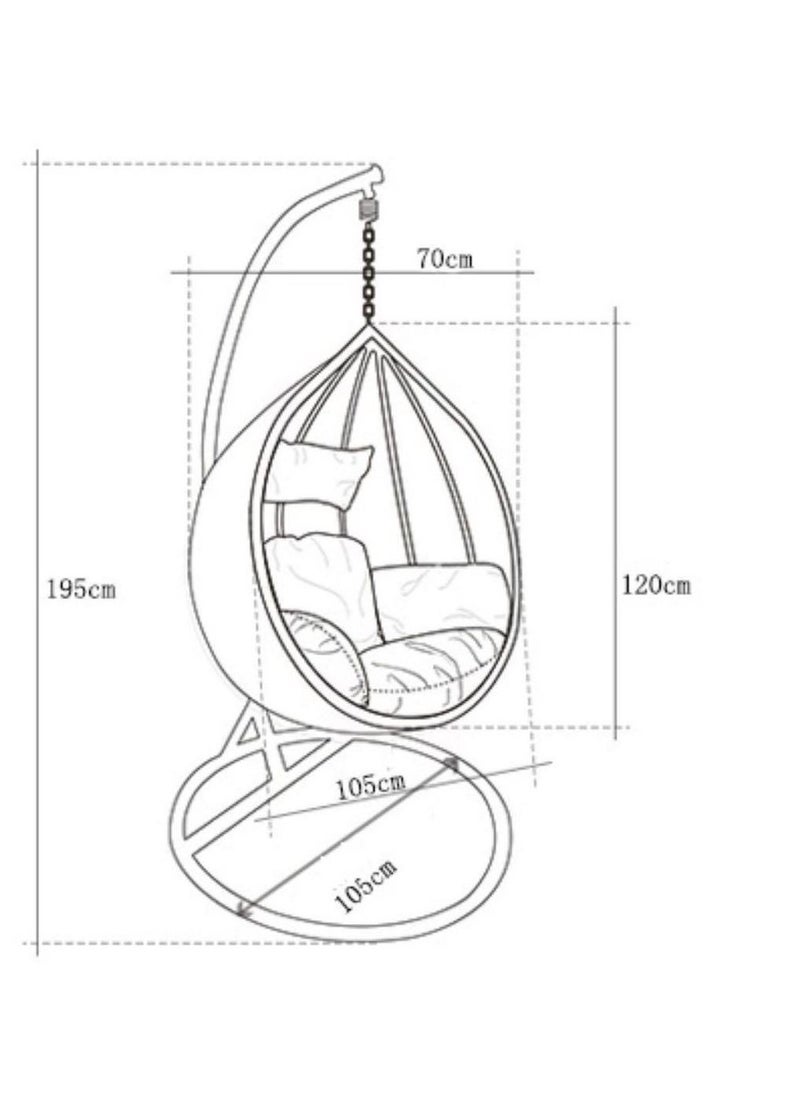 Sampa Rattan Sampa Rattan Swing Chair – Your Personal Oasis, Perfect for One.  - Image 2