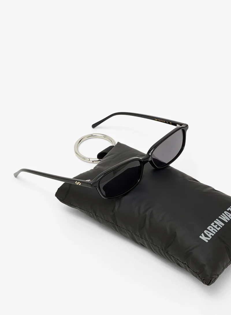 KAREN WAZEN Gaia Square Sunglasses