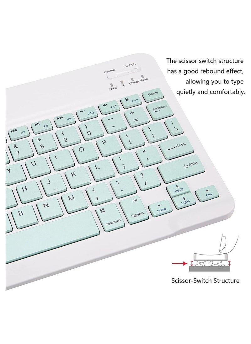 ELTRAZONE Arabic and English Bluetooth Keyboard and Mouse Combo, Ultra-Slim Portable Compact Wireless Mouse Keyboard Set for IOS Android Windows Tablet Phone iPhone iPad Pro Air Mini  - Image 4