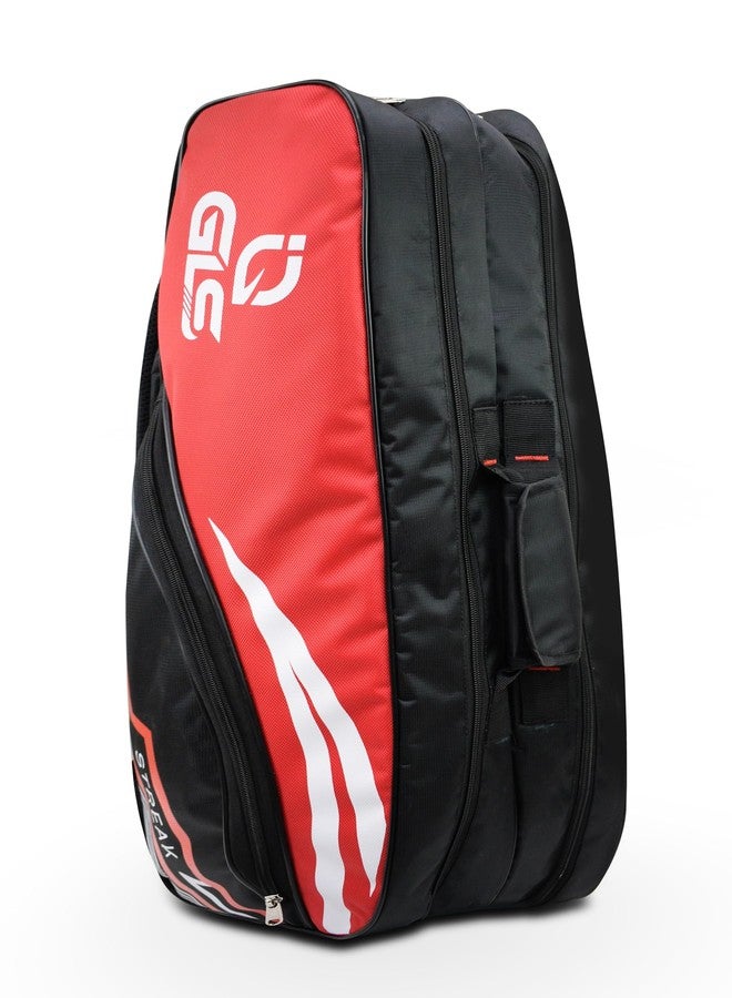 GLS Streak Badminton Kit-Bag |Double Zipper |Bag with Front Zipper Pocket Polyester (Multicolor, Kit Bag) - Image 2