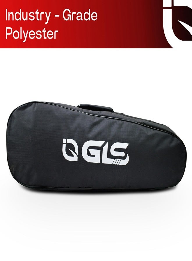 GLS Streak Badminton Kit-Bag |Double Zipper |Bag with Front Zipper Pocket Polyester (Multicolor, Kit Bag) - Image 4