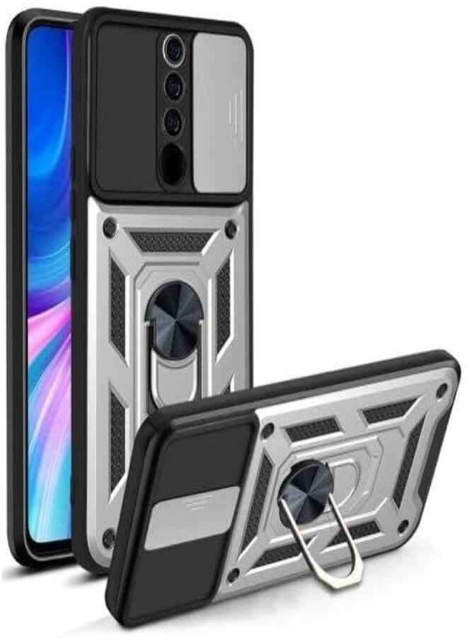Generic - redmi note 8 pro Case CamShield Shockproof Camera Cover Metal Ring Multi-function Compatible with Xiaomi Redmi Note 8 Pro (redmi note 8 pro) (silver) - Image 1