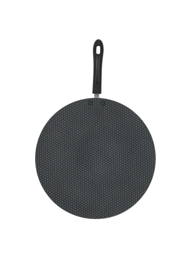 Alsaif Gallery Red Flame Long Handle Baking Tray 35 Cm Black - Image 1
