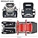 RZAPE Model Car Kits Adults and Boys 124 Diecast Cars Phantom Generation Vintage Car CollectiblesDie Cast Metal Pull Back Cars with Lights and SoundsToy Cars for Boys Age 312Black - Image 4