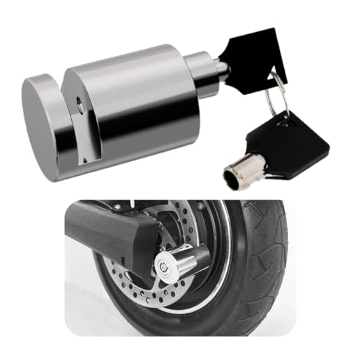 ELTRON TURBO ELT9900778 TITEG Steel Heavy Duty Disc Lock Brake Antitheft Locking Devices 7mm Pin Wheel Locking Security for Bike, Motorcycle, Scooty (Pack of 1, Chrome) - Image 1